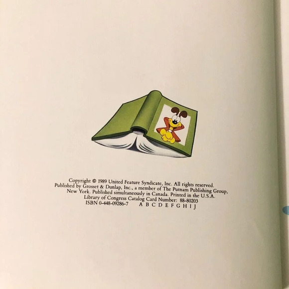 Vintage 1989 Garfields Furry Tales Jim Davis Book Hardcover - Picture 11 of 16